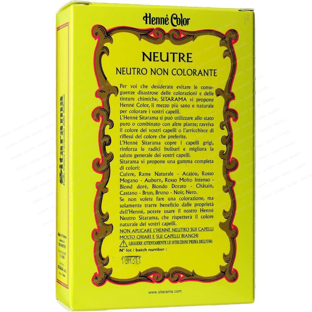 Sitarama Hennè Neutro polvere 100g - immagine 2
