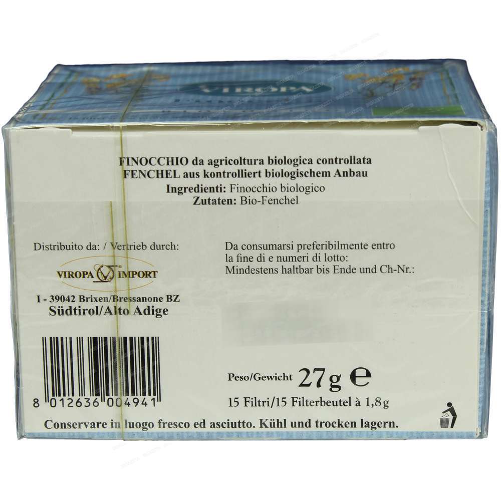 Viropa Finocchio bio 15 filtri - immagine 4
