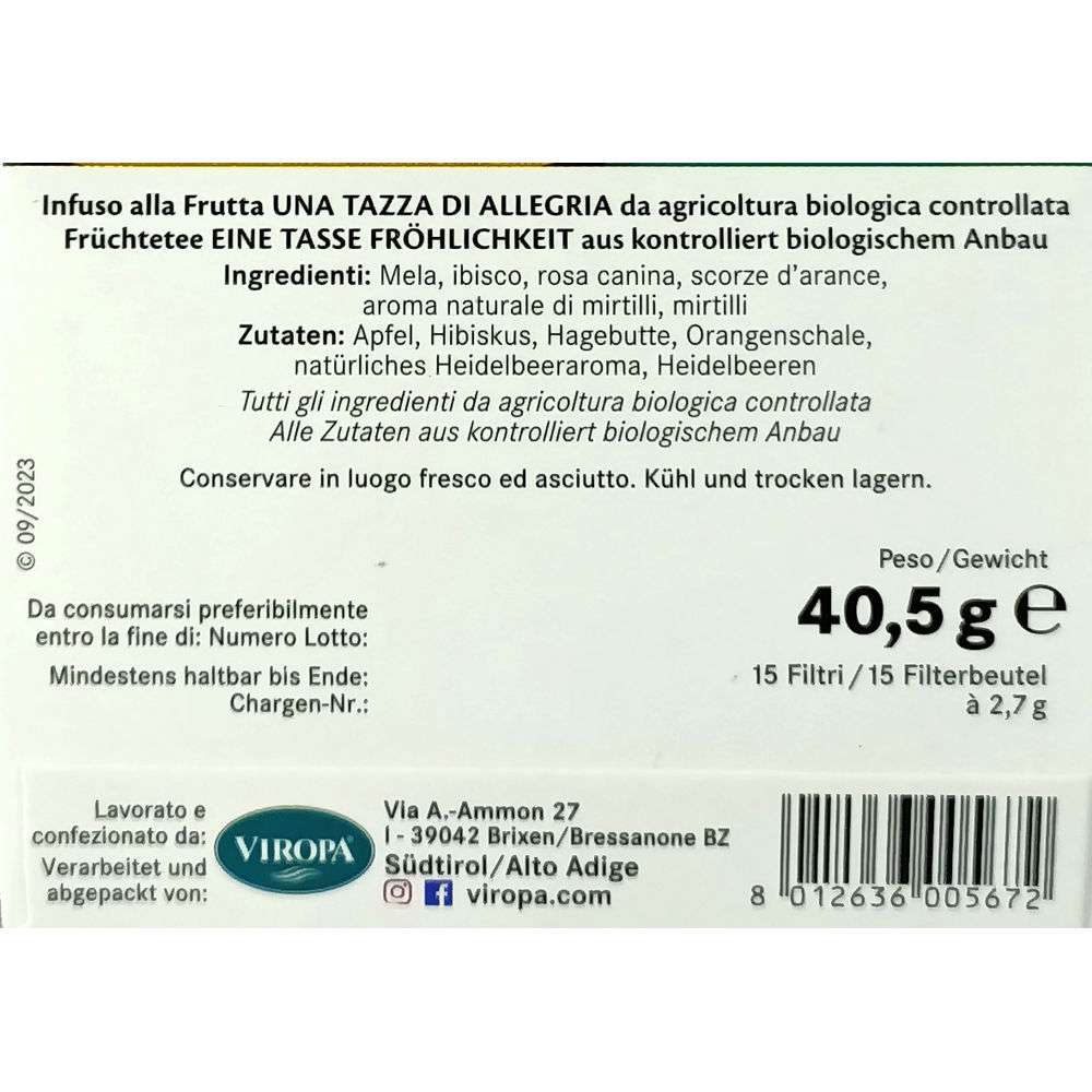 Viropa Infuso Allegria bio 15 filtri - immagine 2