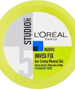 L’Oréal Paris Gel per Capelli Studio Line Invisi Fx Gel Crema Mineral 24h, Fissaggio Forte, 150 ml