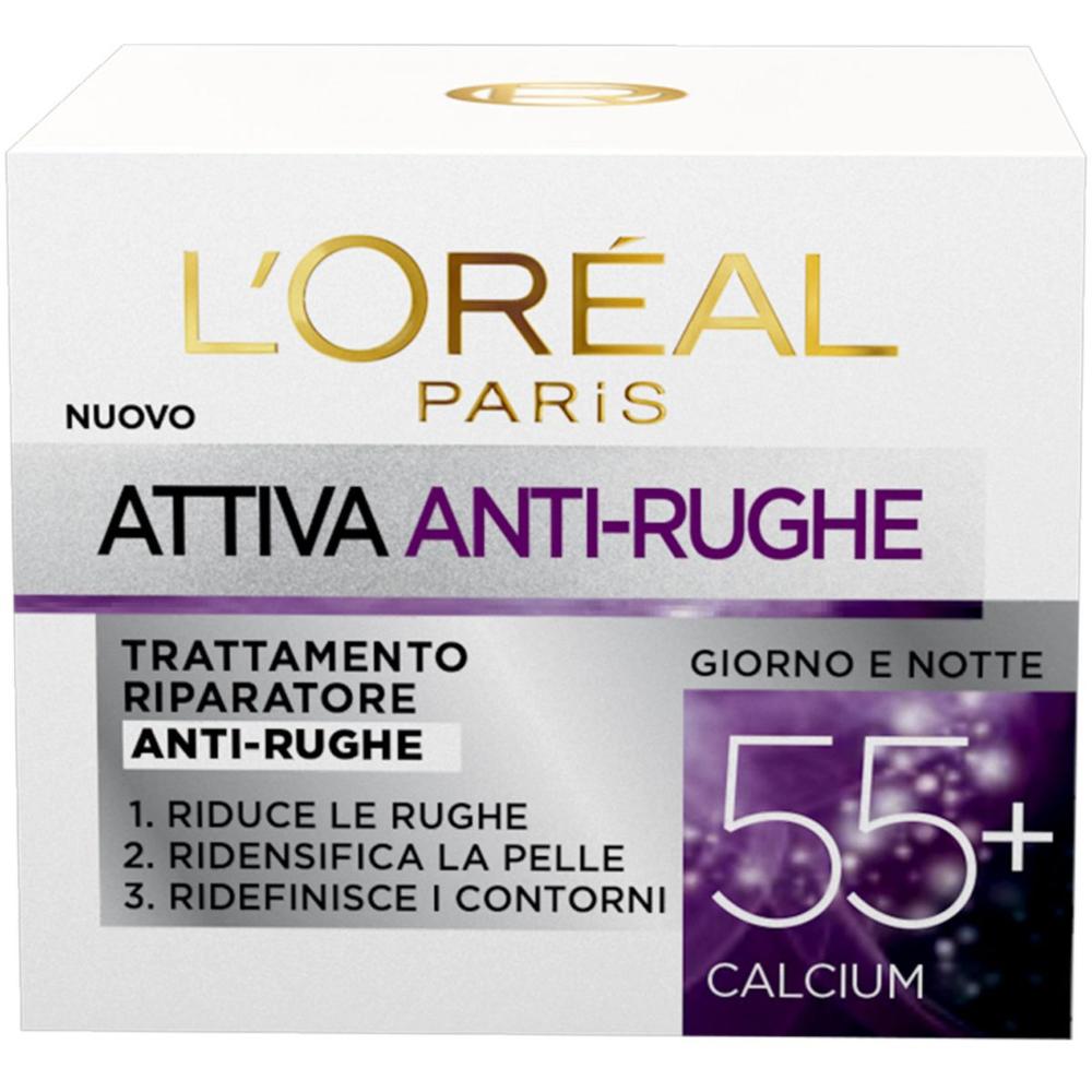 L’Oréal Paris Crema Viso Anti-rughe Attiva 55+, 50 ml