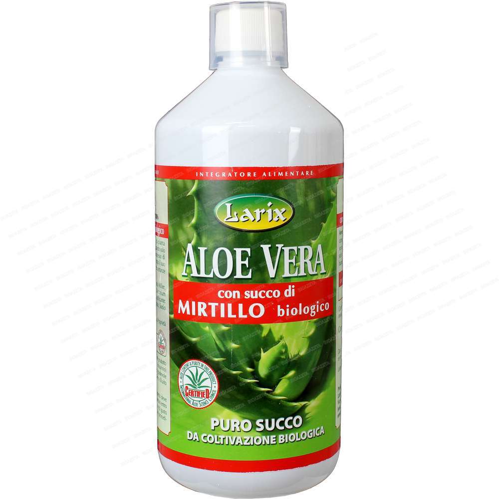 Aloe vera succo mirtillo bio Larix 1 litro