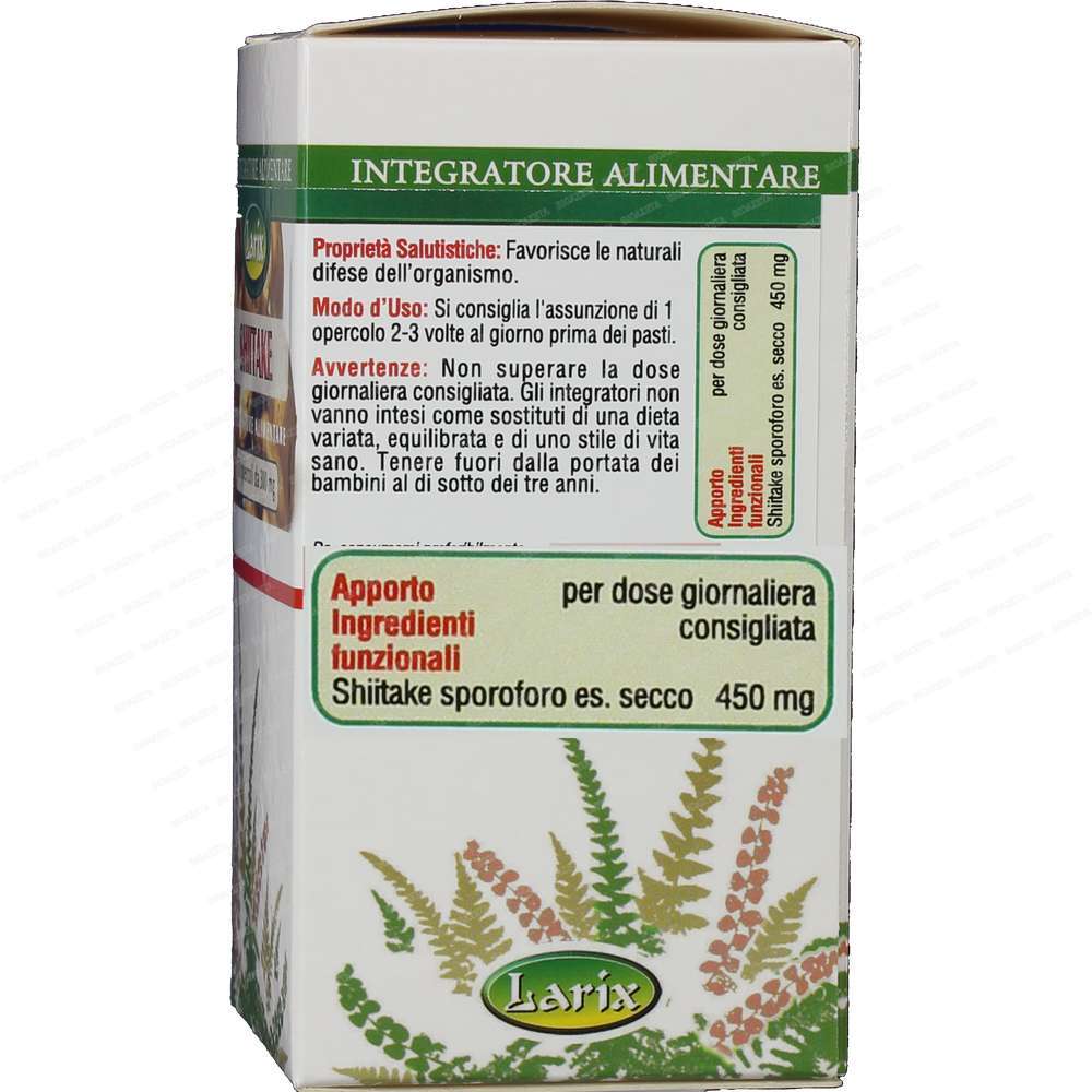 Shitake 60 capsule Larix - immagine 2