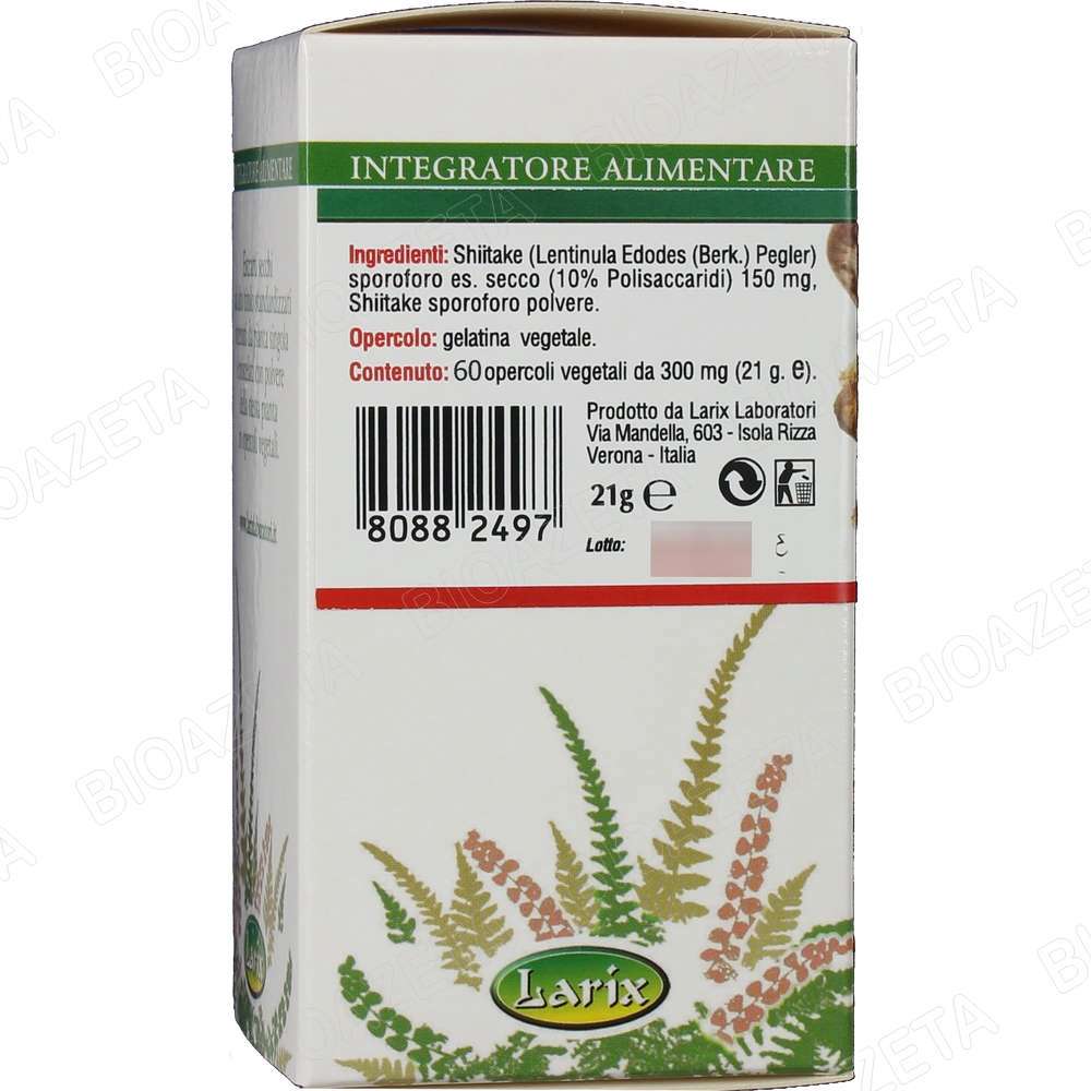 Shitake 60 capsule Larix - immagine 3