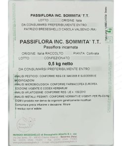 Passiflora incarnata sommità Taglio Tisana 500g