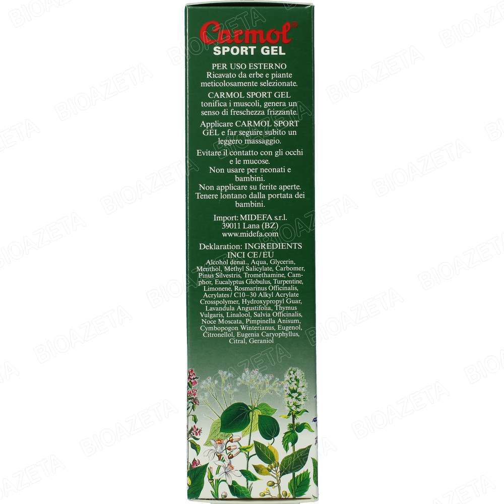 Carmol sport gel 80ml - immagine 3