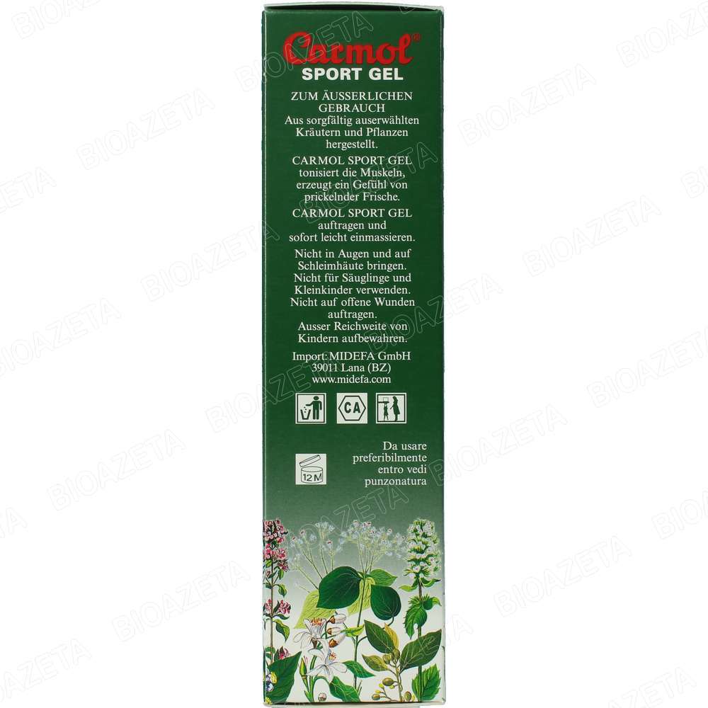 Carmol sport gel 80ml - immagine 2