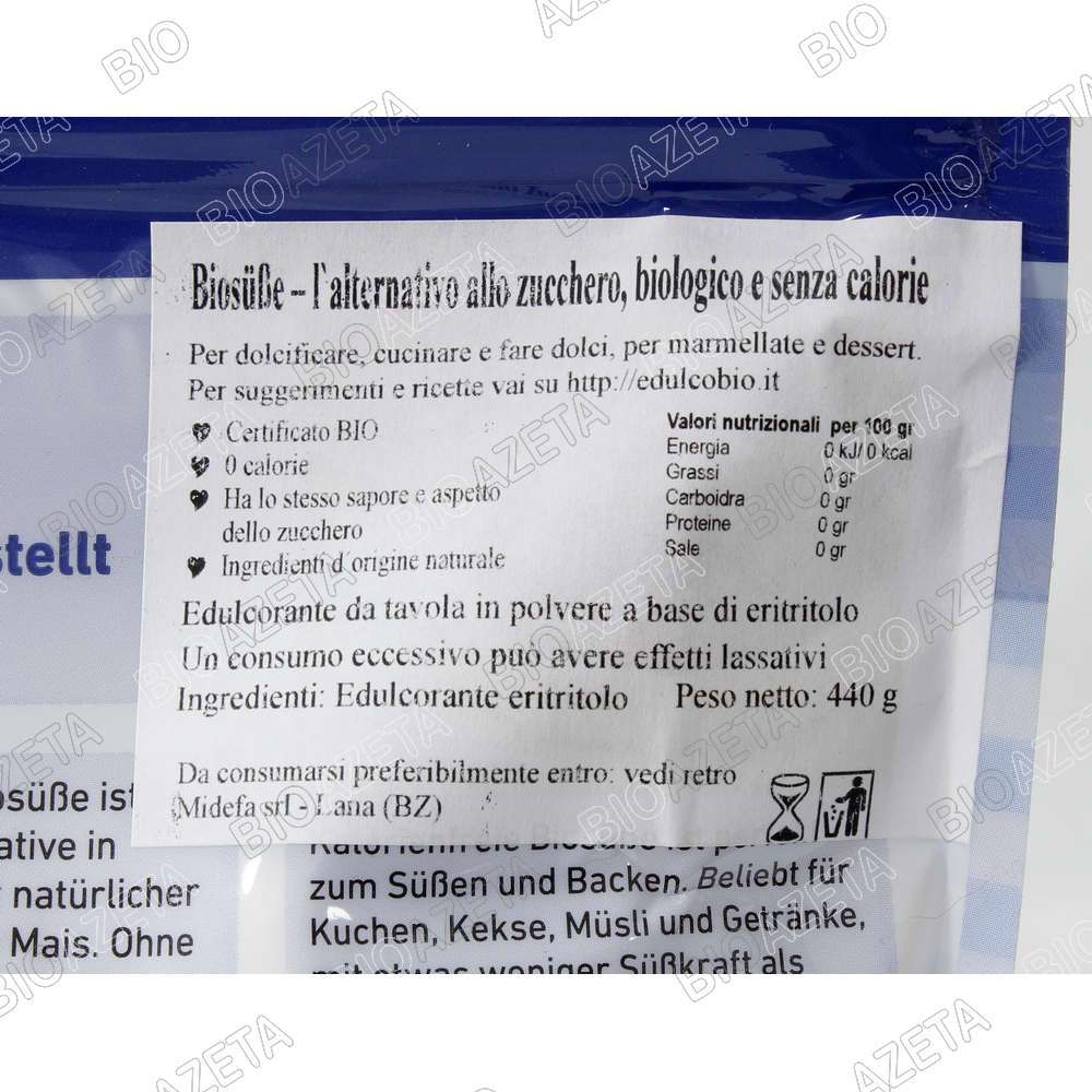 Eritritolo bio 440g Biosube - immagine 5