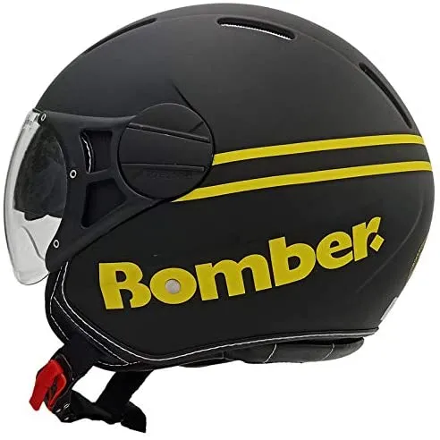 CASCO RODEO DRIVE RD107LUX DOPPIA VISIERA NERO OPACO/GIALLO