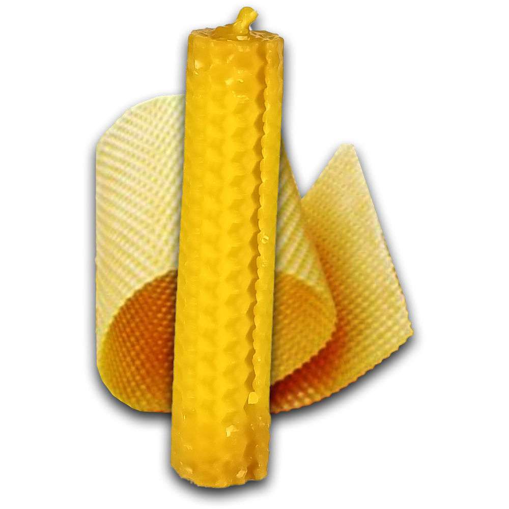 Candela in cera d’api 20cm