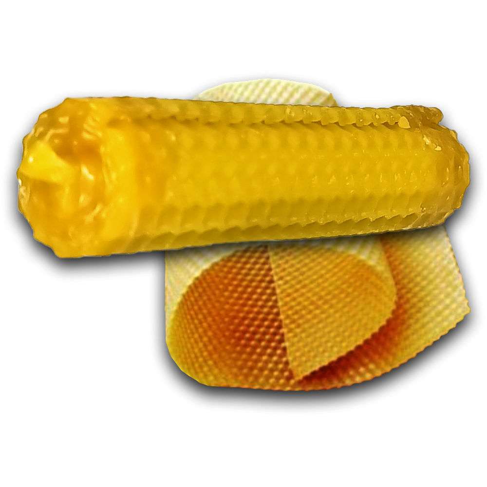 Candela in cera d’api 20cm - immagine 3