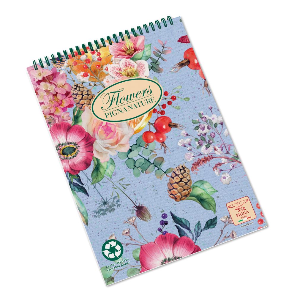 Blocco Spiralato Nature Flowers A5 ff 50 - immagine 2