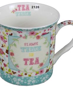 Tazza in scatola Tea Time blu