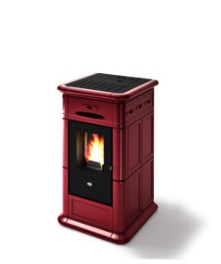 Stufa a pellet Eva Calor Alina 9 Kw maiolica Rosso Rubino – 901659800