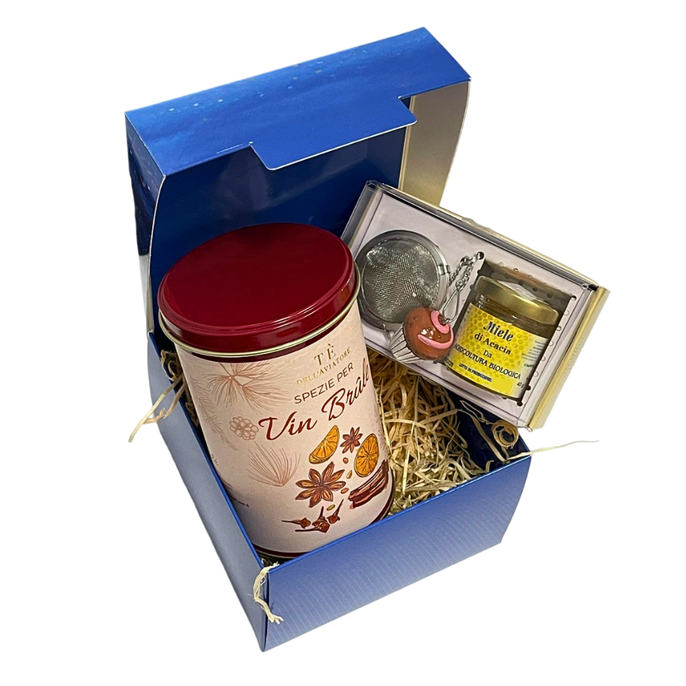 Confezione Regalo Spezie Vin Brulè, colino e miele bio - immagine 2
