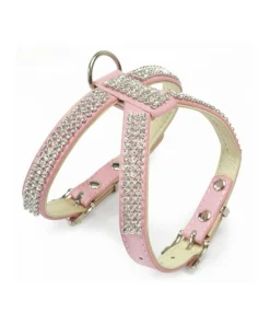 PETTORINA C/STRASS ROSA TG 4 XL