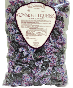 Gommose Liquirizia senza zucchero Rossella 1Kg