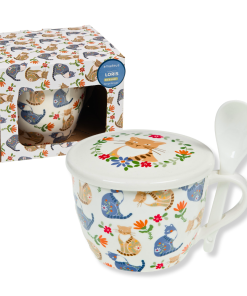 Tazza con cucchiaino e copritazza Loris