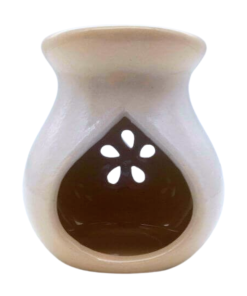 Bruciatore olio traforato bianco