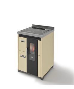 Cucina a Pellet Eva Calor Nina 7,5 Kw Piano Cottura Vetro Ceramicato