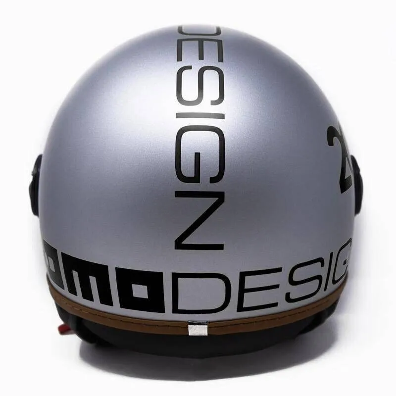 CASCO MOMO HERITAGE GRIGIO ALLUMINIUM MAT - immagine 2