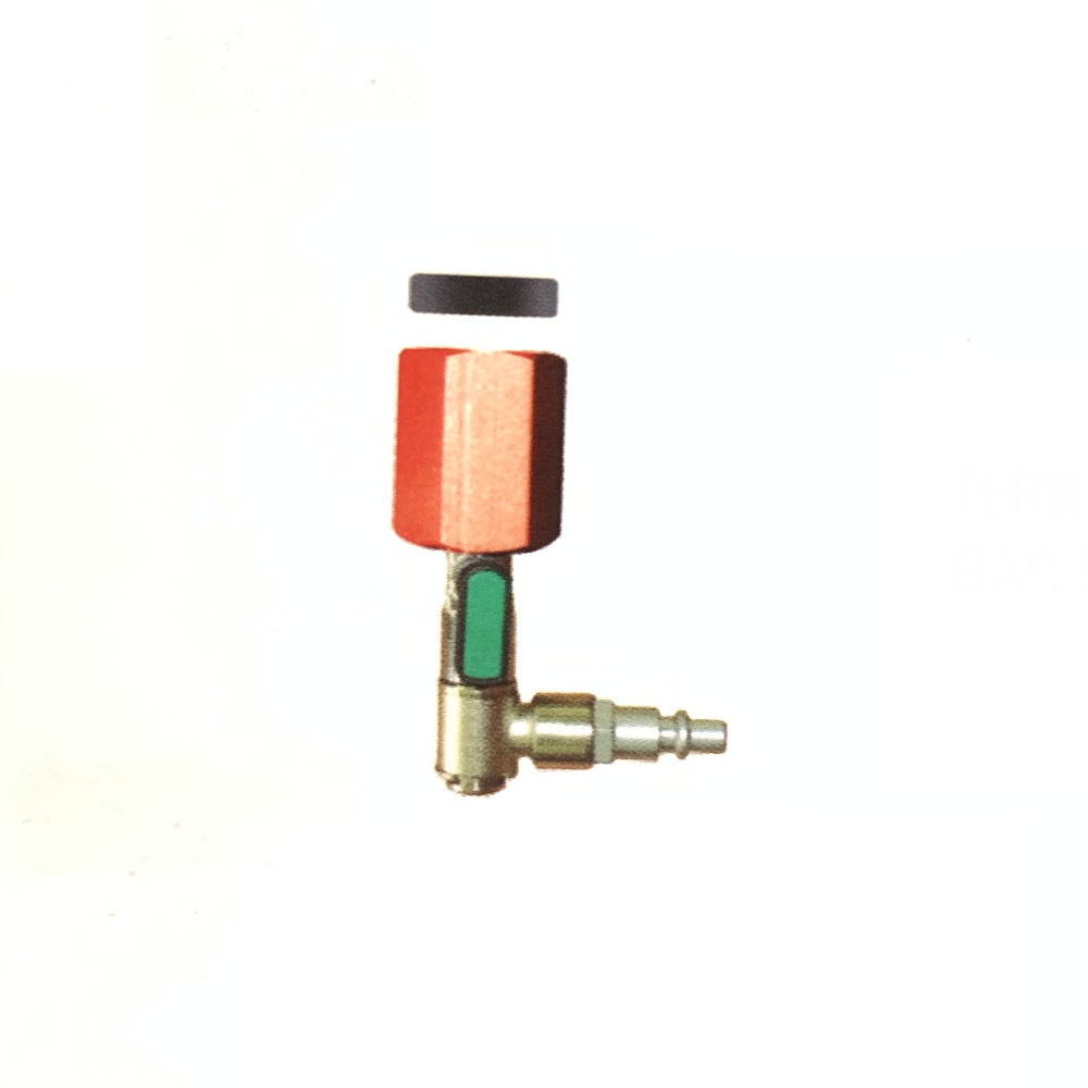 Terminale asta Lisam con rubinetto, raccordo girevole e guarnizione – 9063