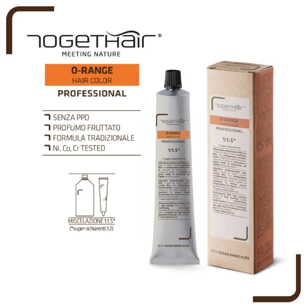 O-Range Hair Color – Colorazione Permanente in Crema – 7.23 Biondo Perla Dorato 100 ml – Togethair - immagine 6