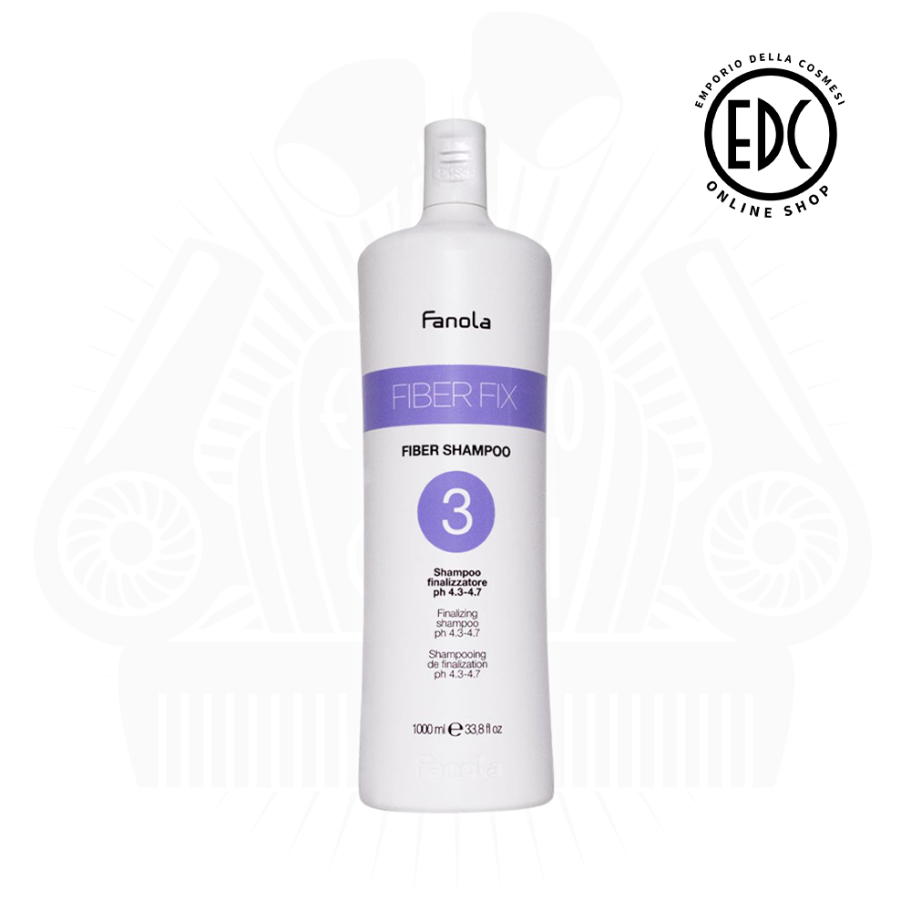 Fanola Fiber FIX 3 • Fiber Shampoo 1000 ml (Shampoo finalizzatore Ph 4.3 – 4.7) - immagine 2